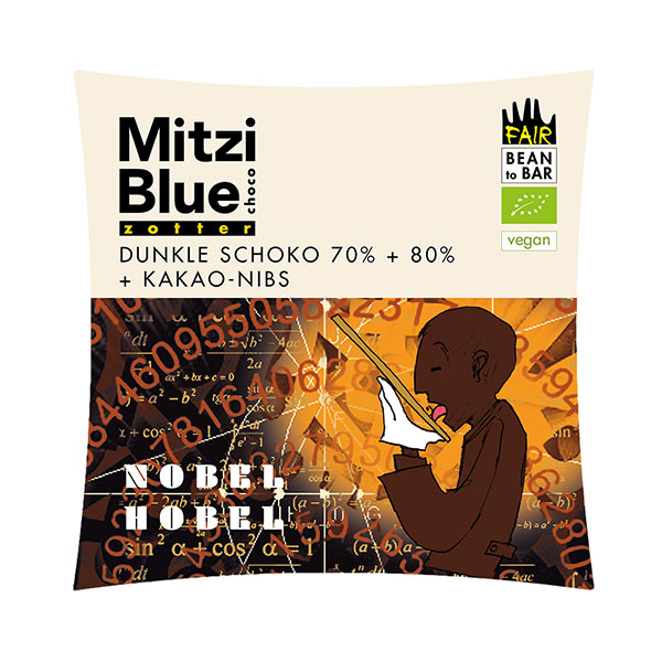Cacao Nibs Zotter Schokolade Mitzi Blue